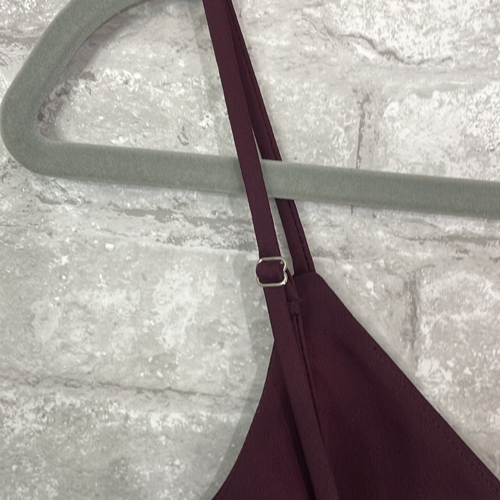 Chelsea28 Burgundy Ruffle Slip Mini
Dress - Picture 6 of 9